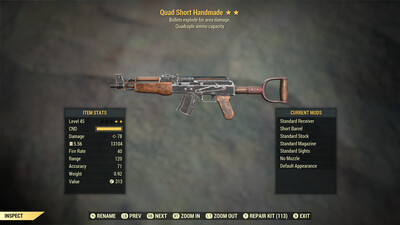 Quad Explosive Handmade