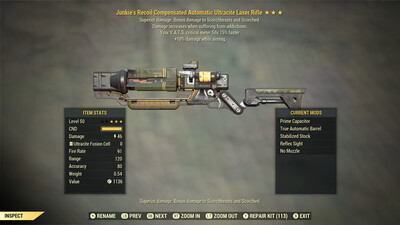 Junkie 10/15 Laser Rifle