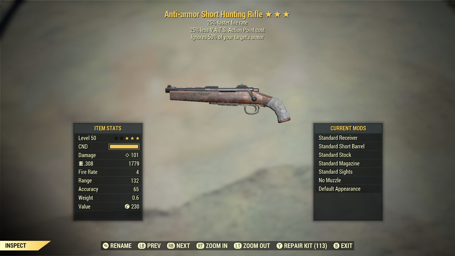 Anti Armor 25/25 Hunting Rifle