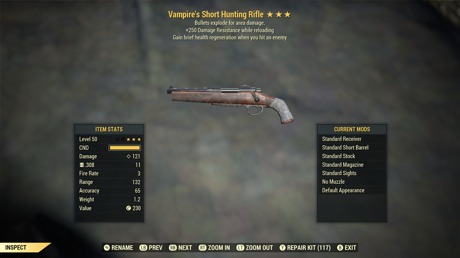Vampire Explosive 250 Hunting Rifle