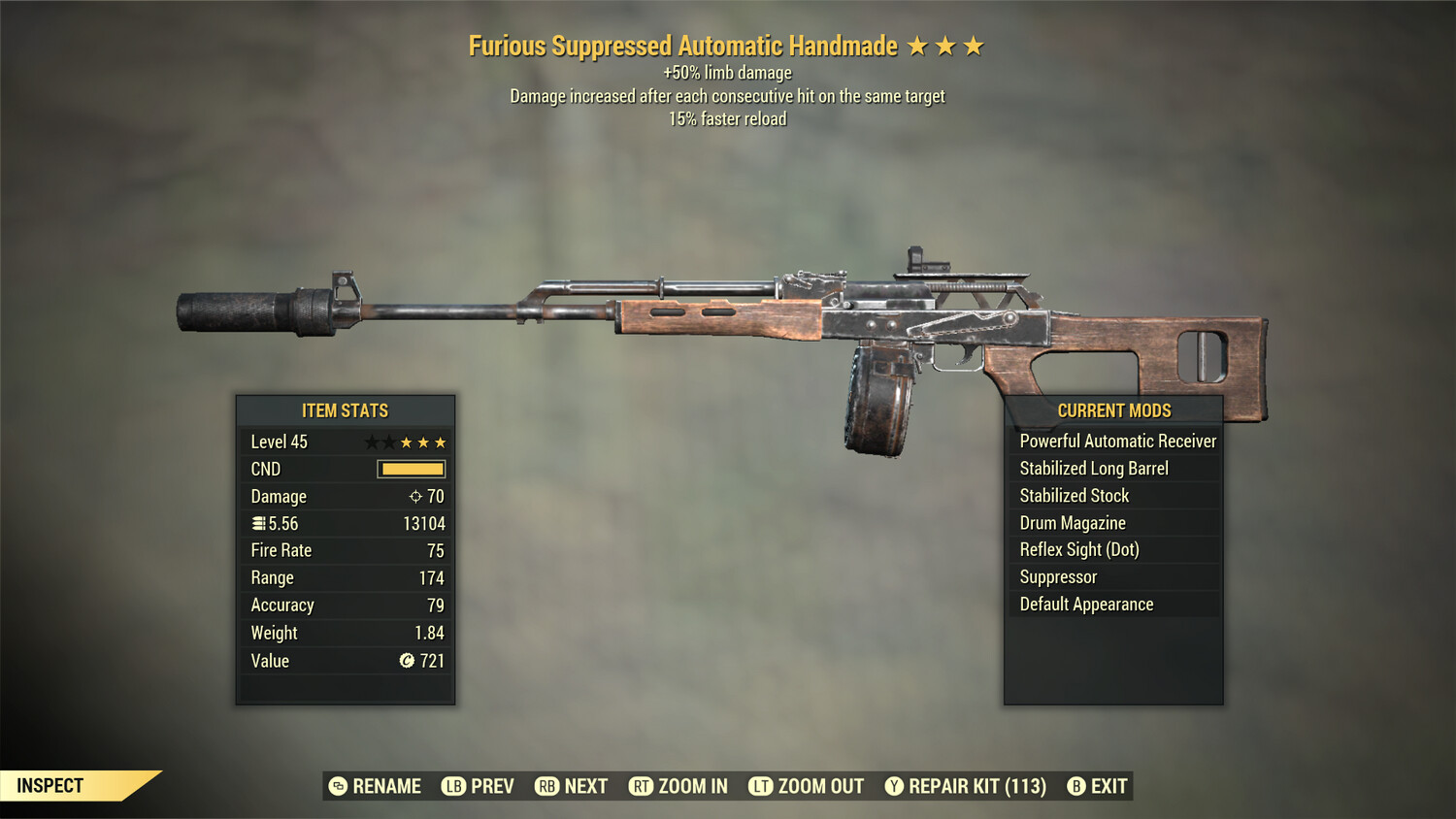 Furious 50/15 Handmade