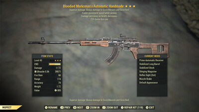 Bloodied 25/FMS Handmade