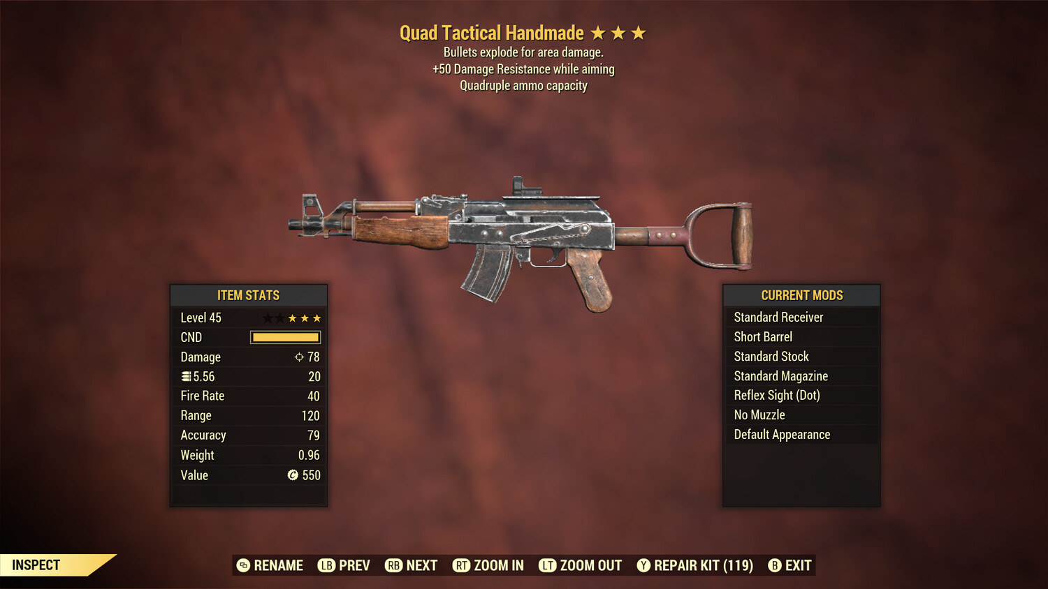 Quad Explosive 50 Handmade