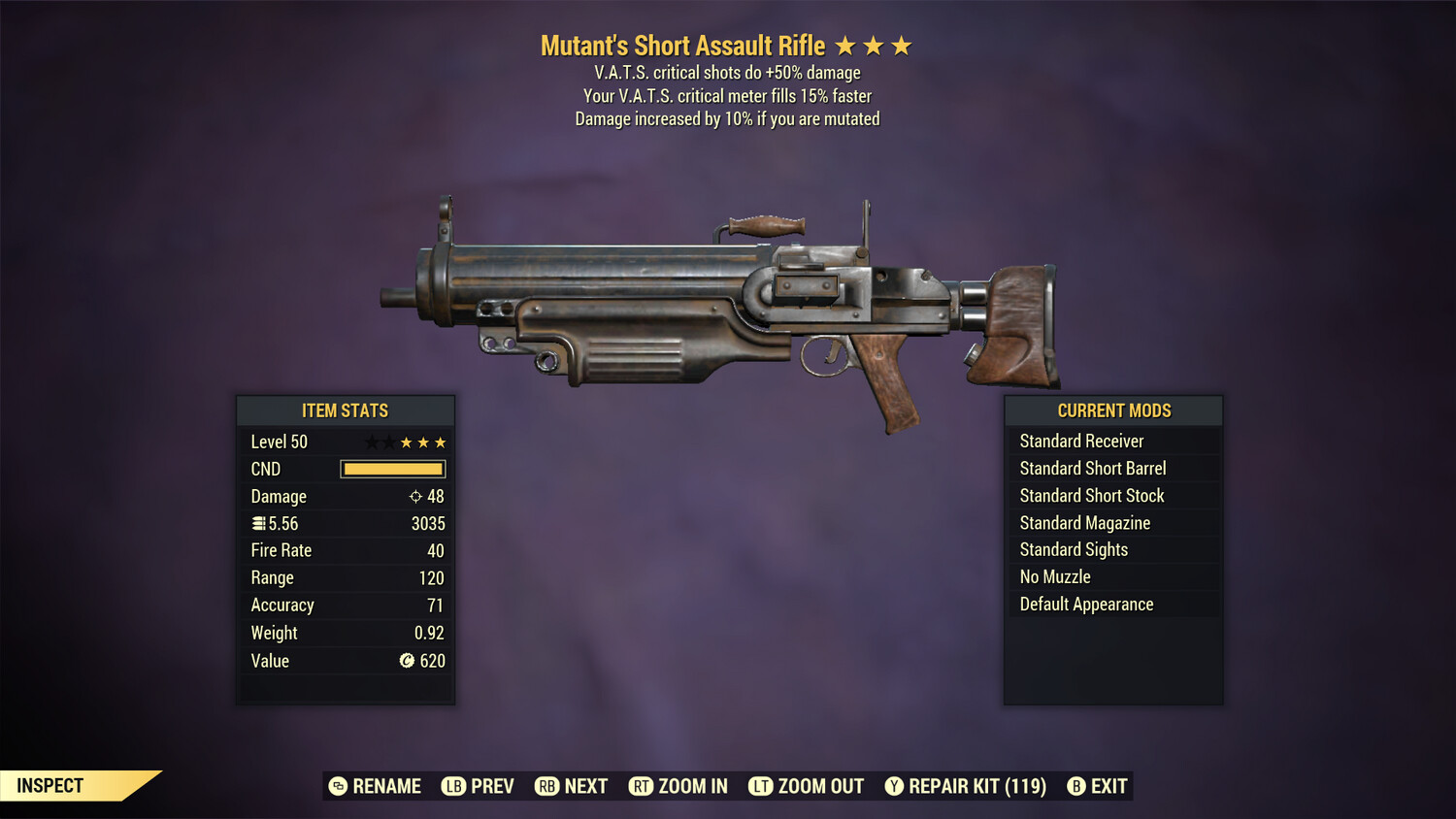 Mutant 50/15 Assault Rifle
