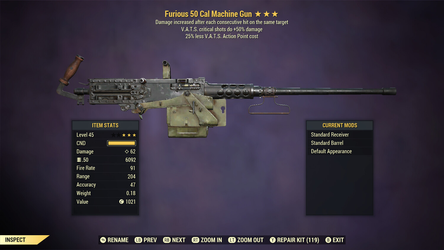 Furious 50/25 50-Cal Machine Gun