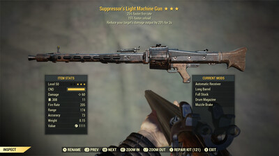 Suppressors 25/15r Light Machine Gun