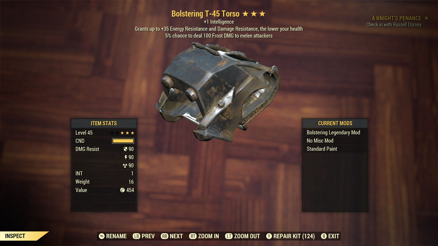 Bolstering 1I/FD T45 Torso