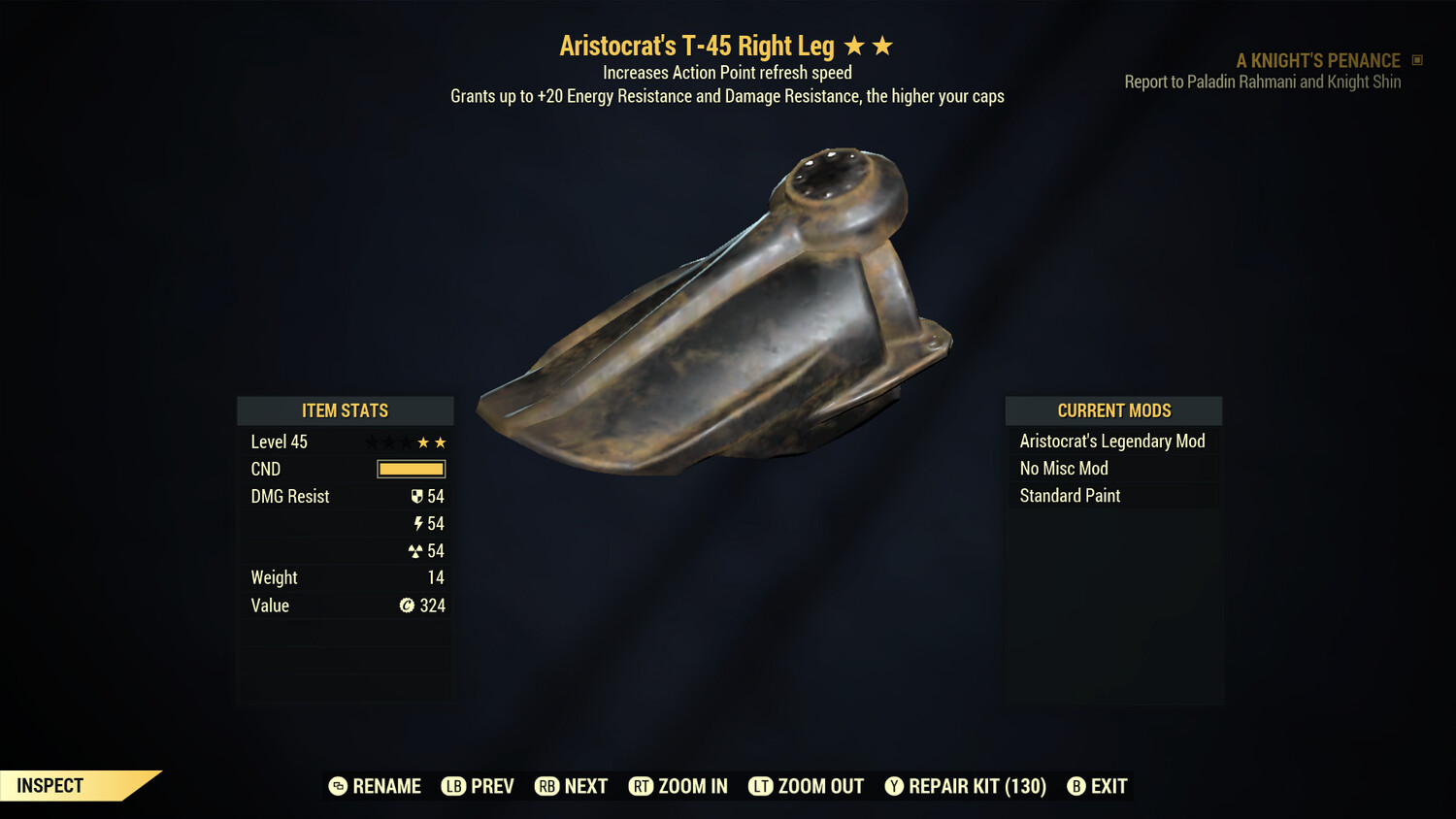 Aristocrat AP T45 Right Leg