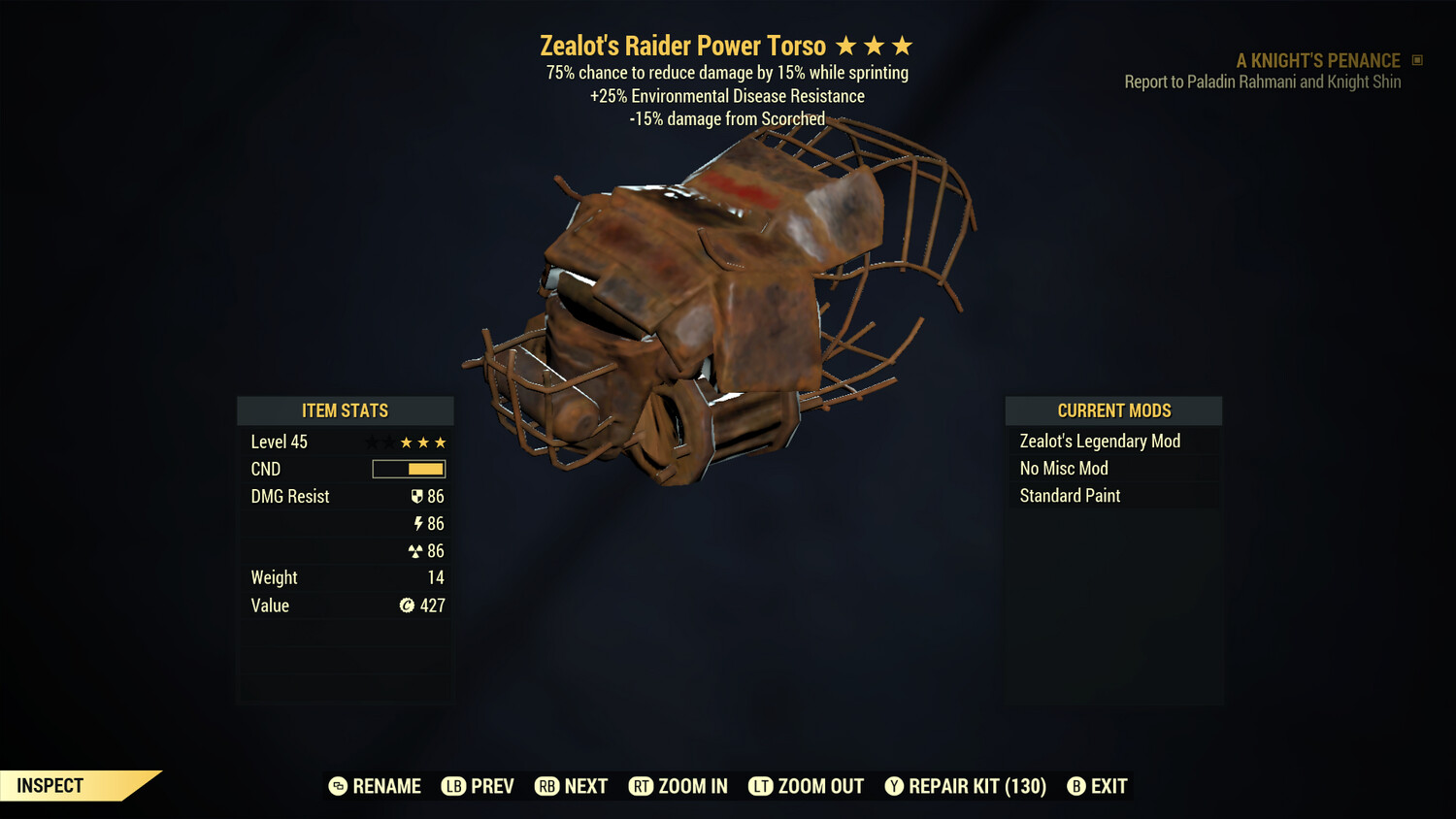 Zealots EDR Sentinel Raider Torso