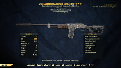 Quad 50/50 Combat Rifle
