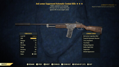 Anti Armor Explosive 25 Combat Rifle