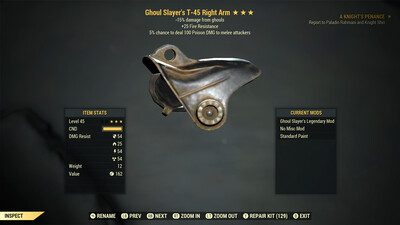 Ghoul Slayers FR/PD T45 Right Arm