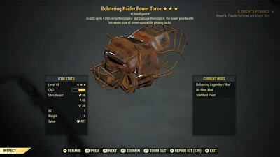 Bolstering 1I Lock Pick Raider Torso