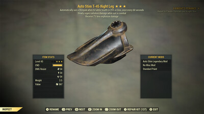 Auto Stim ED/Regen T45 Right Leg