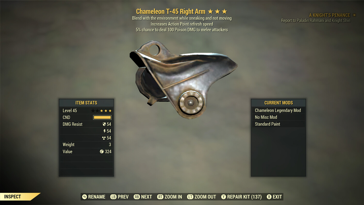 Chameleon AP PD T45 Right Arm