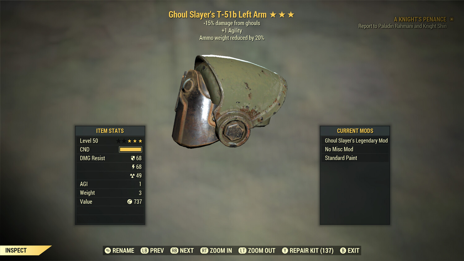 Ghoul Slayers 1A AmmoWR T51 Left Arm