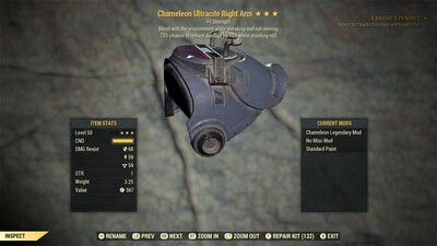 Chameleon 1S Sentinel Ultracite Right Arm