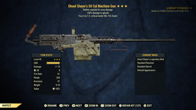 Ghoul Slayers Explosive 15c 50-Cal Machine Gun