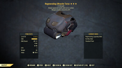 Regenerating 1S WWR Ultracite Torso