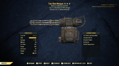 Two Shot 50/25 Minigun