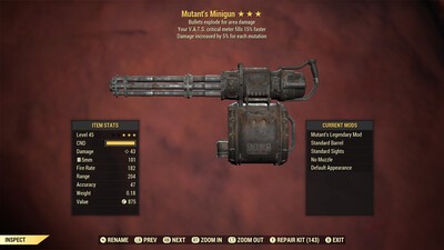 Mutant Explosive 15c Minigun