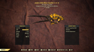 Junkie 1S/SS Mole Miner Gauntlet