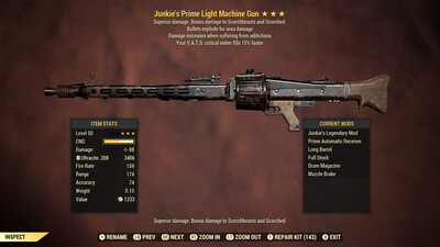 Junkie Explosive 15c Light Machine Gun
