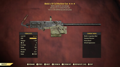 Medic Explosive 25 50-Cal Machine Gun