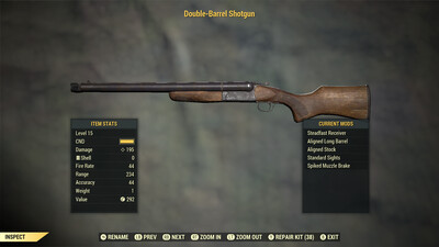 Nuclear Winter Double Barrel Shotgun (Unperked)