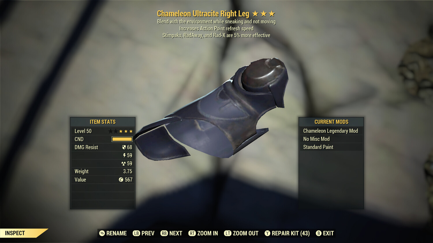 Chameleon AP Stim Ultracite Right Leg