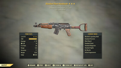 Bloodied Explosive 15r Handmade