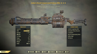 Unbreakable Junkie Explosive 25 Railway Rifle