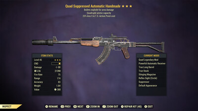 Quad Explosive 25 Handmade