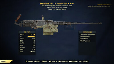 Executioners 50/25 50-Cal Machine Gun