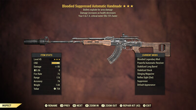 Bloodied Explosive 15c Handmade