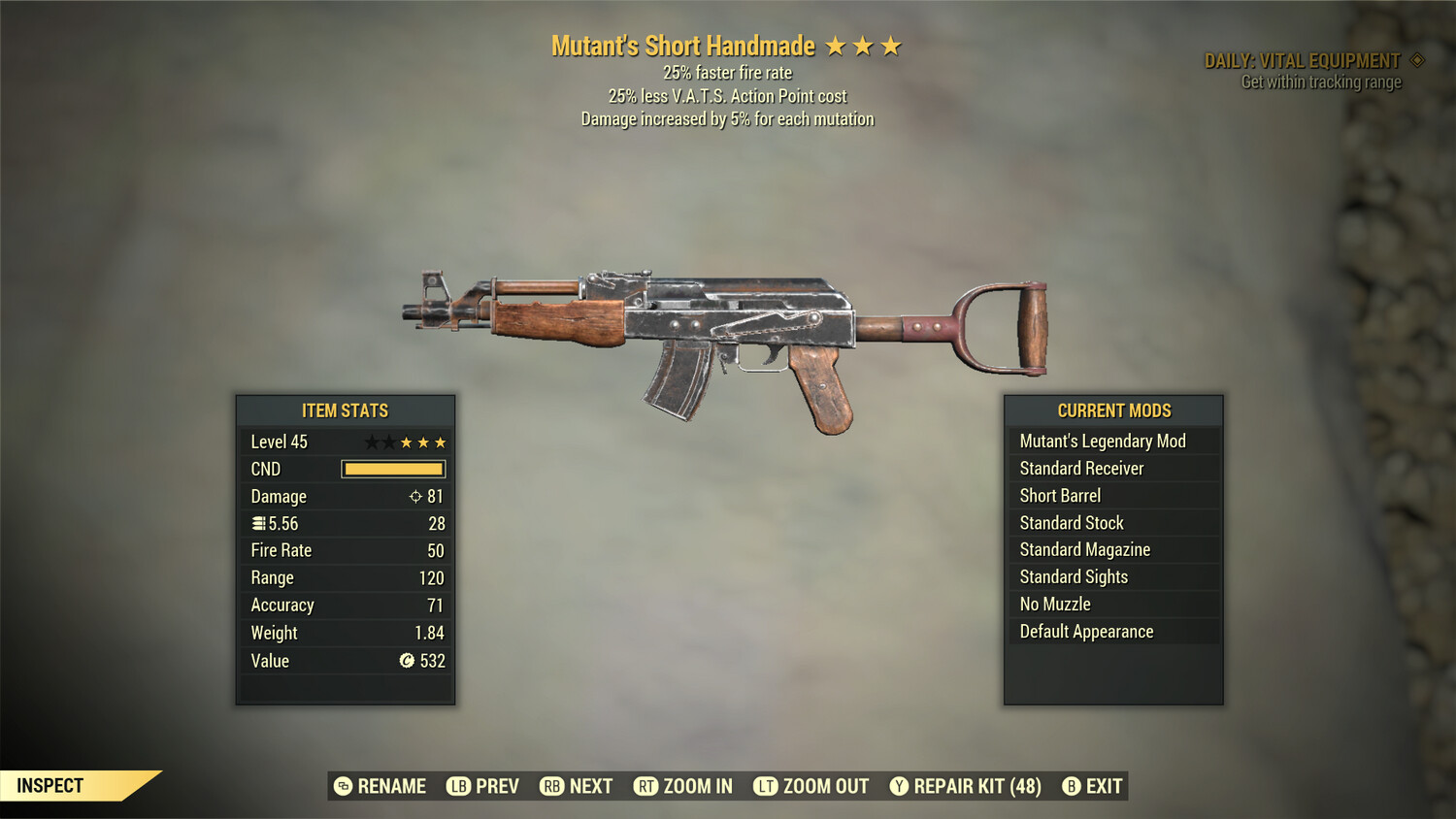 Mutant 25/25 Handmade