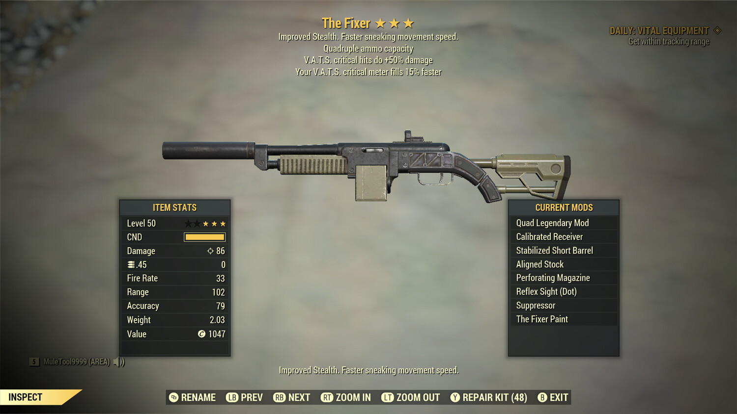 The Fixer: Quad 50/15c