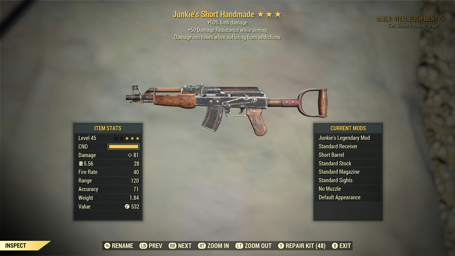 Junkie 50/50 Handmade