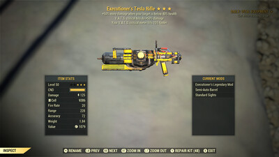 Executioners 50/15 Tesla Rifle