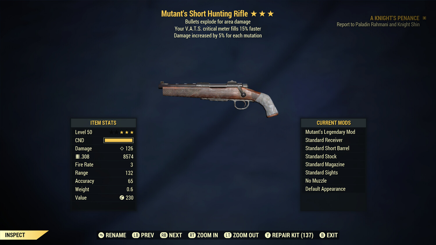 Mutant Explosive 15 Hunting Rifle