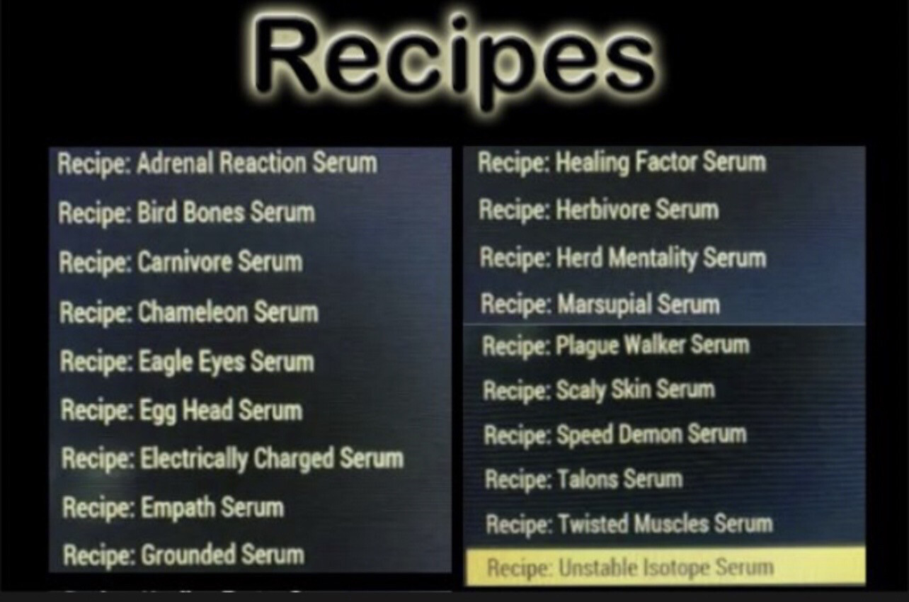 Any 1 Serum Recipe Of Your Choice
