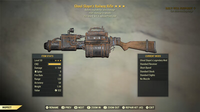 Ghoul Slayers Explosive 25 Railway Rifle
