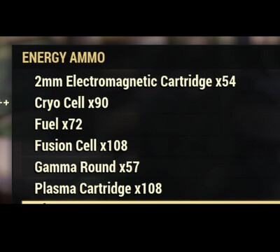 50,000 Of Any Pictured Energy Ammo