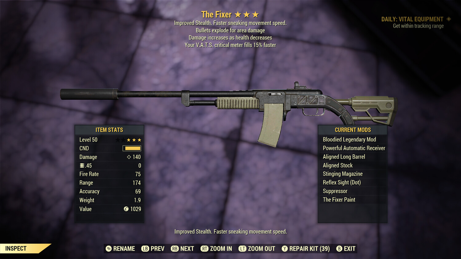 Unbreakable The Fixer: Bloodied Explosive 15v