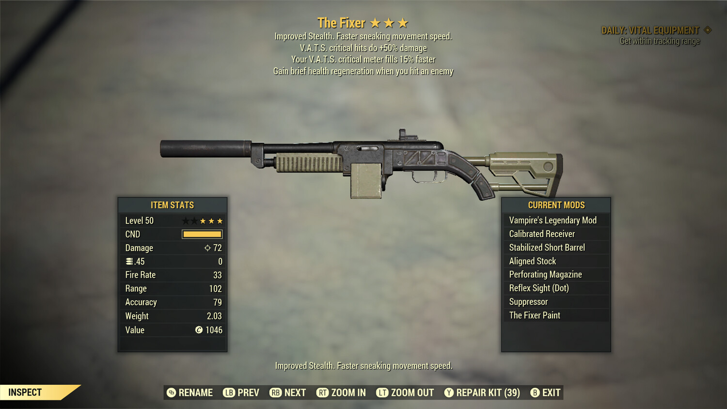 The Fixer: Vampire 50/15c