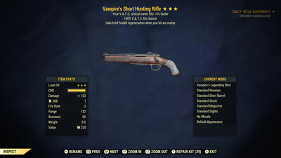 Vampire 50/15 Hunting Rifle