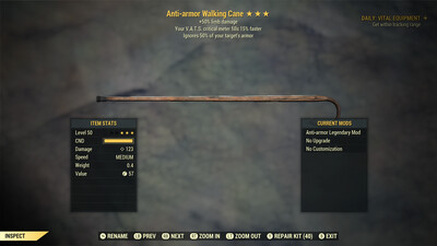Anti Armor 50/15 Walking Cane