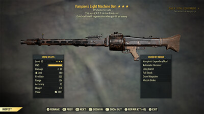 Vampire 25/25 Light Machine Gun