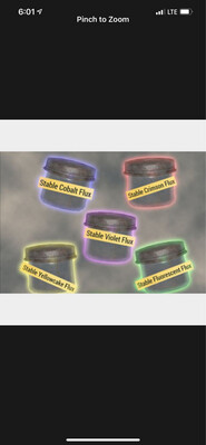 1000 Cobalt/Fluorescent/Violet/Yellowcake  Flux: You Choose And Let Me Know In Checkout Comments