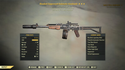 Bloodied 50L/25 Handmade